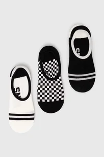 Vans skarpetki 3-pack damskie kolor czarny VN000HTKBLK1 - Skarpetki damskie - miniaturka - grafika 1