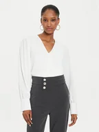 Bluzki damskie - Rinascimento Bluzka CFC0120494003 Écru Regular Fit - miniaturka - grafika 1