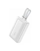 Powerbanki - anker Powerbank ZOLO 20000mAh 30W wbudowany kabel USB-C oraz USB-Lightning, biały - miniaturka - grafika 1