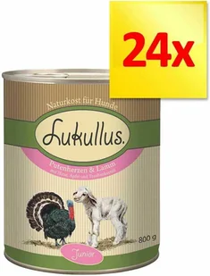 Zestaw Lukullus Junior, 24 x 800 g - Drób z dziczyzną (bez zbóż) - Mokra karma dla psów - miniaturka - grafika 1