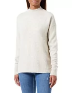 Swetry damskie - VERO MODA TALL Damski sweter Vmlefile Oversize Boxy Blou Ga Noos TLL, Birch/Detail:w. Melange, S Wysoki - miniaturka - grafika 1