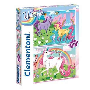 Clementoni Puzzle 2x20el I Believe in Unicorns 24754 - Puzzle - miniaturka - grafika 2