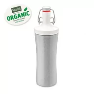Shakery i bidony sportowe - Koziol Butelka na wodę Organic Plopp To Go szara 3796316 - miniaturka - grafika 1