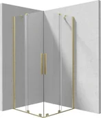 Kabiny prysznicowe - Deante Kabina Prysznicowa Prizma 100X100 Kwadratowa Złoto Szczotkowane Transparentne Kpnrp10P10 - miniaturka - grafika 1