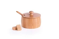 Cukiernice - Excelsa Eco Living ser/cukiernica z łyżeczką, bambus, brązowa, pojemność: 225 ml - miniaturka - grafika 1