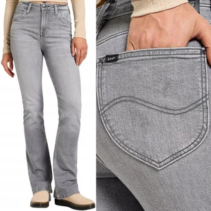 Lee BREESE BOOT SZARE ROZSZERZANE WYŻSZE DAMSKIE SPODNIE JEANSOWE W28 L33 - Spodnie damskie - miniaturka - grafika 1