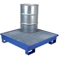 Beczki - Wanna wychwytowa metalowa na 4 beczki 200L 120x120cm - miniaturka - grafika 1