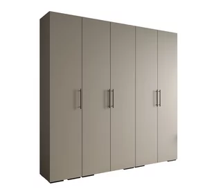 Szafa ubraniowa garderoba z półkami INOVA 3 2,5SZ kaszmir+czarny - Szafy - miniaturka - grafika 1