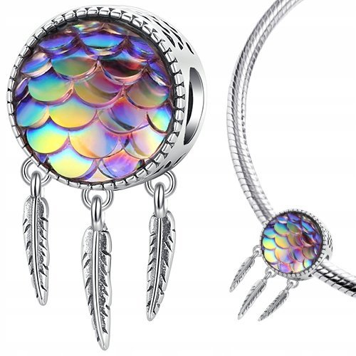 CHARMS ŁAPACZ SNÓW HOLO srebro pr 925 koralik