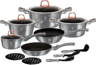 Zestawy garnków i patelni - Berlinger Haus ZESTAW GARNKÓW GRANITOWYCH BERLINGER HAUS BH-6022 MOONLIGHT - miniaturka - grafika 1
