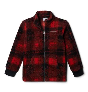 Columbia Youth Boys Rugged Ridge 2 Sherpa z nadrukiem na całej długości, Sail Red Omblur Tonal, 140 - Kurtki i płaszcze dla chłopców - miniaturka - grafika 1