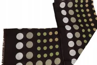 Apaszki i szaliki damskie - SZAL damski z frędzlami BAWEŁNIANY GROSZKI - miniaturka - grafika 1