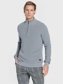 Swetry męskie - Blend Sweter 20714337 Szary Regular Fit - miniaturka - grafika 1