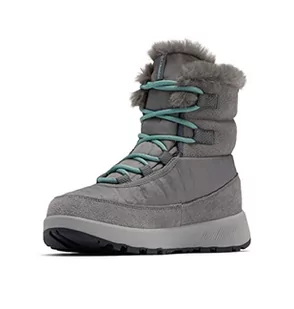 Columbia Slopeside Peak Luxe, damskie buty zimowe, City Grey Dusty Green, 42 EU - Śniegowce damskie - miniaturka - grafika 1