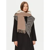 Apaszki i szaliki damskie - Szalik KARL LAGERFELD 246W3308 Beżowy - miniaturka - grafika 1