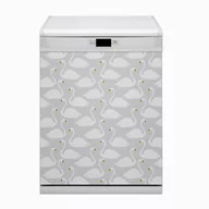 Dekoracje domu - Mata magnetyczna na zmywarkę Łabędzie białe 60x80 - miniaturka - grafika 1