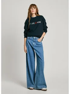 Pepe Jeans Bluza "Regan" w kolorze granatowym - Bluzy damskie - miniaturka - grafika 1