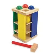 Zabawki interaktywne dla dzieci - Melissa&Doug Drewniana Wieża 13559 - miniaturka - grafika 1