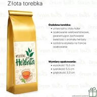 Herbata - Truskawkowe love (Pakowanie ozdobne, Złota torebka 40 g) - miniaturka - grafika 1