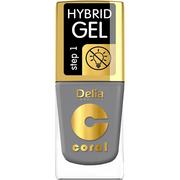 Lakiery do paznokci - Delia Lakier Coral Hybrid Gel 59 Stalowy& - miniaturka - grafika 1