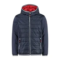 Kurtki i płaszcze dla chłopców - CMP - Kid Jacket Fix Hood, Boy, Titanio, 140 - miniaturka - grafika 1