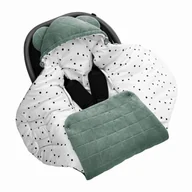 Śpiworki dla dzieci - Sleepee - Otulacz/kocyk do fotelika samochodowego, Green - miniaturka - grafika 1