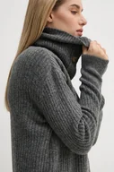 Swetry damskie - Pepe Jeans kardigan z domieszką wełny IRMA CARDIGAN kolor szary PL702189 - miniaturka - grafika 1