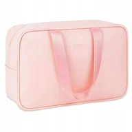 Kosmetyczki, organizery i kuferki - Pełnowymiarowa Różowa Kosmetyczka Podróżna, Organizer Dla Kobiet - miniaturka - grafika 1