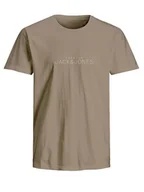 Koszulki męskie - Jack & Jones Koszulka "Avance" w kolorze karmelowym - miniaturka - grafika 1