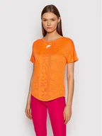Koszulki sportowe damskie - Nike Koszulka techniczna Air CZ9154 Pomarańczowy Standard Fit - miniaturka - grafika 1