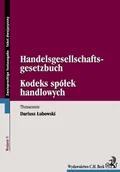 E-booki - języki obce - Kodeks spółek handlowych. Handelsgesellschaftsgesetzbuch. Wydanie dwujęzyczne - miniaturka - grafika 1
