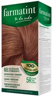 Farby do włosów i szampony koloryzujące - Farba kremowa bez utleniacza do włosów Farmatint Gel Coloración Permanente 5r-castaño Claro Cobrizo 135 ml (8470001790101) - miniaturka - grafika 1