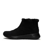 Botki damskie - Skechers Damskie botki On-the-go Joy – Bundle Up klasyczne, czarny zamsz, 42 EU - miniaturka - grafika 1