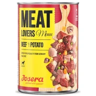 Mokra karma dla psów - Josera Megapakiet Meatlovers Menu 12 x 400 g Wołowina i ziemniak - miniaturka - grafika 1