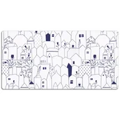 Podkładki na biurko - Mata z nadrukiem na biurko Rysunek miasto 120x60 cm, Dywanomat - miniaturka - grafika 1