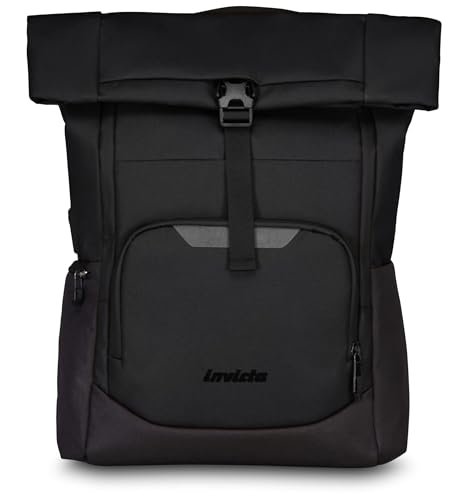 Invicta ACT FOLD plecak unisex - dla dorosłych, czarne, Taglia unica, Biznes