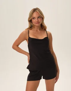 Piżama Pf Jarila - czarny L - Piżamy damskie - miniaturka - grafika 1