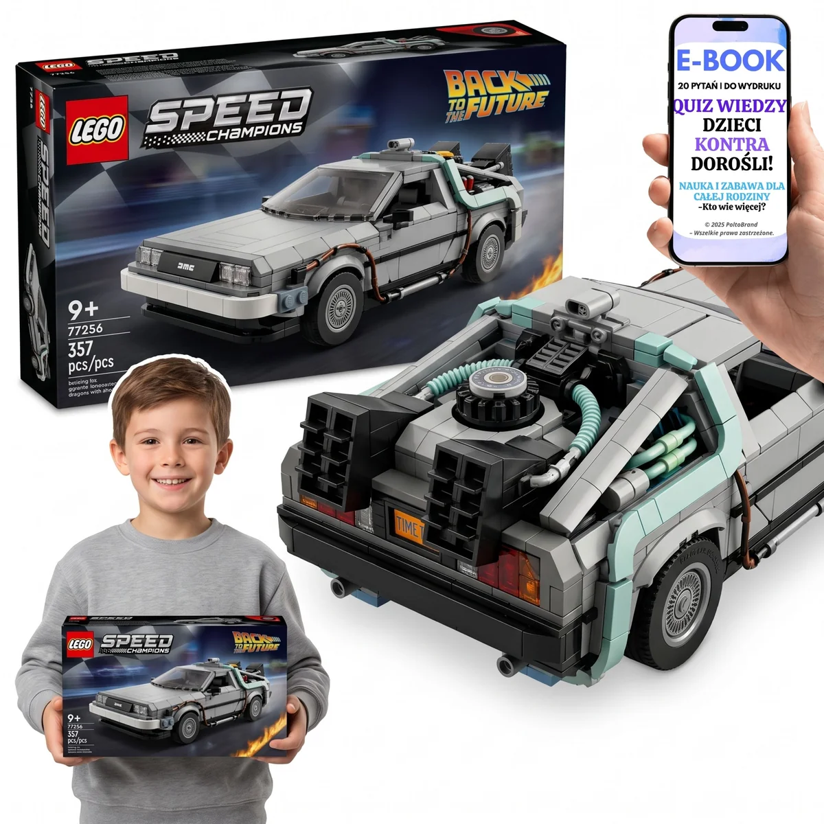 LEGO Speed Champions dla Chłopca 9 lat+ Auto z Filmu Prezent Kolekcjonerski 77256