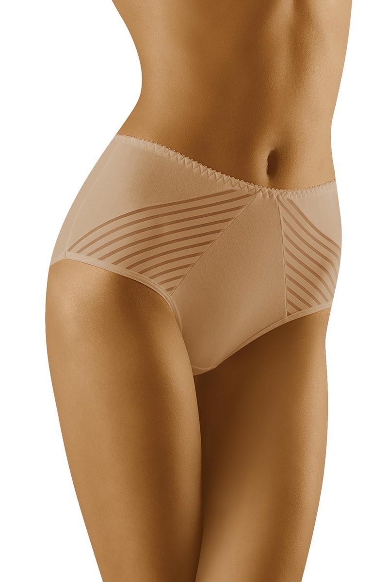 Wol-Bar Eco-Ma beżowy 2XL Majtki wysokie figi