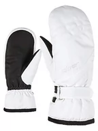 Rękawiczki - Ziener Damskie rękawiczki Kilenis Pr Mitten Lady Glove rękawiczki narciarskie/sporty zimowe, ciepłe, oddychające, Primaloft, białe, 8,5 - miniaturka - grafika 1