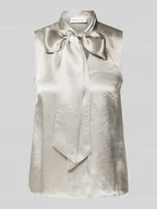 Bluzki damskie - Top bluzkowy z wiązanym detalem model ‘SELENE’ - miniaturka - grafika 1