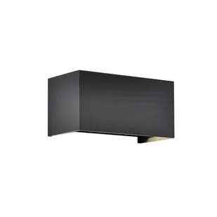 Mantra Iluminación Kinkiet zewnętrzny LED Davos podwójny, czarny, ściemniany, aluminium - Lampy ogrodowe - miniaturka - grafika 1
