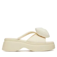 Klapki i japonki damskie - Klapki GOE RR2N4120 Biały - miniaturka - grafika 1