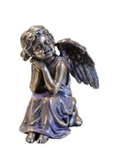 Figurki dekoracyjne - FIGURKA UROCZY ZAMYŚLONY ANIOŁEK VERONESE - miniaturka - grafika 1