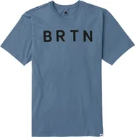Koszulki męskie - t-shirt męski BURTON BRTN TEE Slate Blue - miniaturka - grafika 1