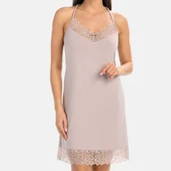 Piżamy damskie - Koszula Nocna Z Wiskozy Kolhi Kakao Teyli - miniaturka - grafika 1