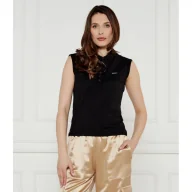 Koszulki i topy damskie - Guess Jeans Polo COLLAR Slim Fit - miniaturka - grafika 1