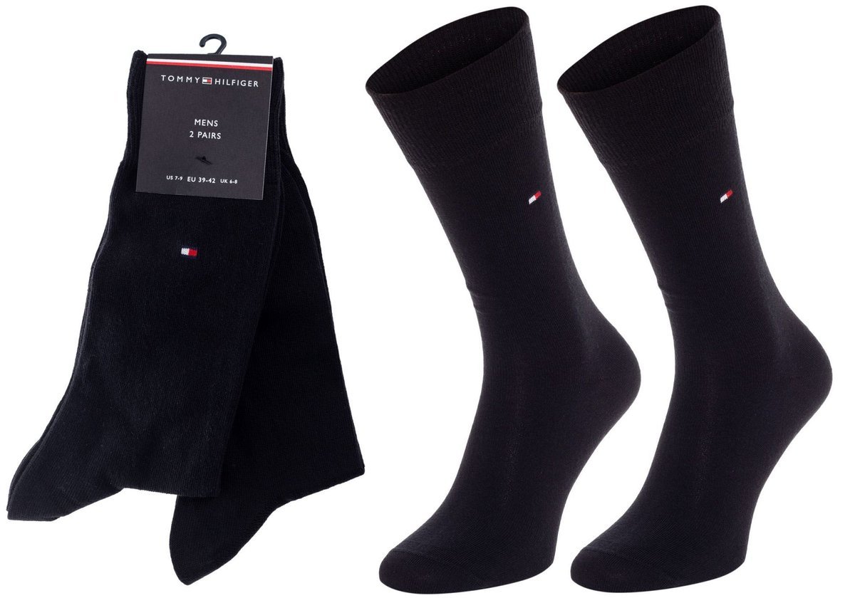 Tommy Hilfiger Skarpety Skarpetki 2 Pary Black 371111 200 43-46