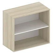 Szafki biurowe - Niska szafka otwarta FUTURE, 710 x 800 x 400 mm, dąb - miniaturka - grafika 1