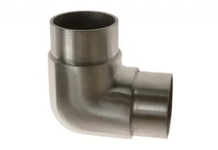 (9) Kolanko 90st. wklejane na rurę D=42,4x2 mm, AISI304 (kątowe zaokr.) - Balustrady i akcesoria - miniaturka - grafika 1